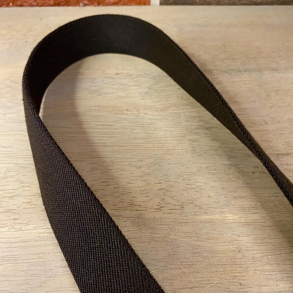 LL Bean Comfort Waist Belt‎ Men Black & Maroon Size 42